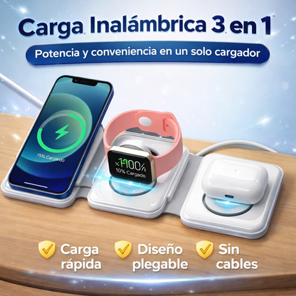 Cargador Inalambrico 3 en 1 C3IN1
